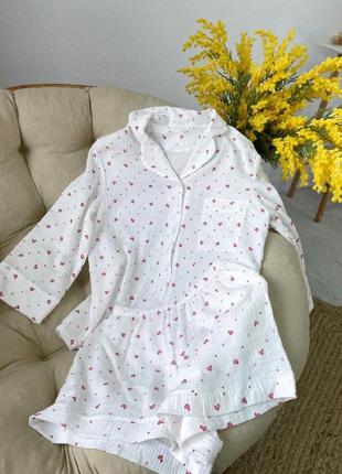 Пижама женская из муслина