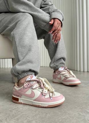 Кроссовки nike sb dunk low pink