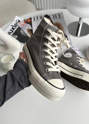 Кеди converse hight x chuck taylor platform graphite