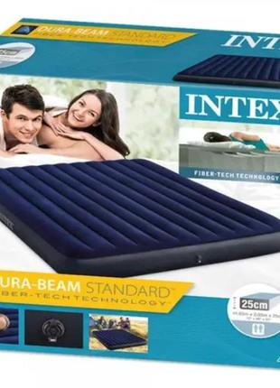 Надувной матрас двухместный intex 183х203х25 см3 фото