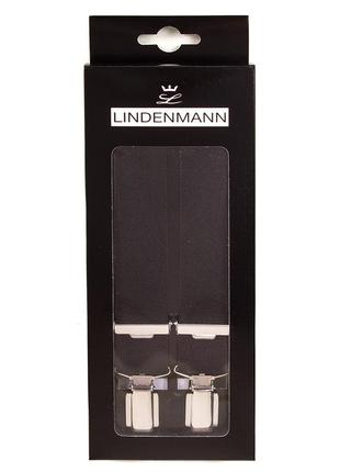 Чоловічі підтяжки 113х3 см lindenmann чорний (2000002918202)