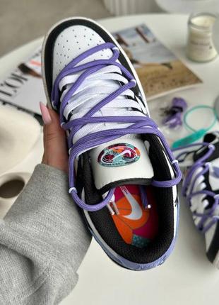 Кросівки nike sb dunk low black purple9 фото