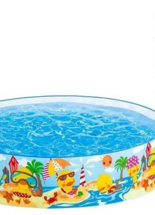 Intex басейн 58477 np "кучений риф" від 3 років, діаметр 122 см, висота 25 см, 218 л, наливний