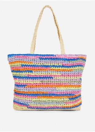 Primark сумка летняя, плетеная.