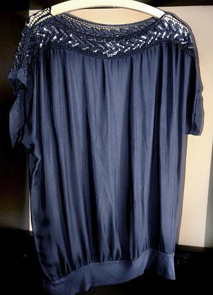 Liberty  шифоновая блузка с кружевом