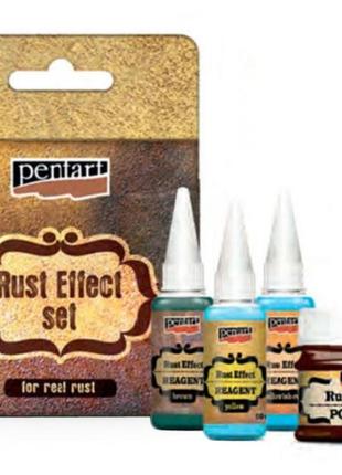Набір pentart rust effect set для ефекту іржі 4 шт