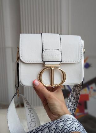 Сумка женская christian dior белая