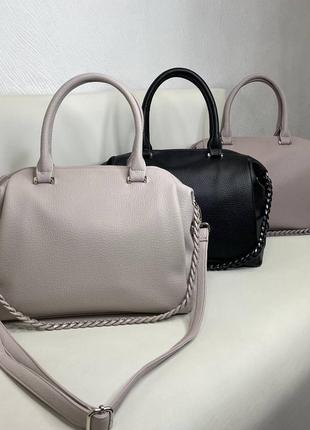 Жіноча стильна та якісна сумка з еко шкіри 3 кольора