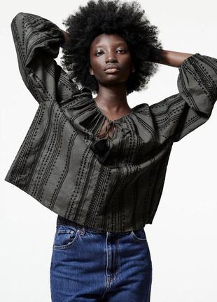Zara блуза рубашка розмір l-xl