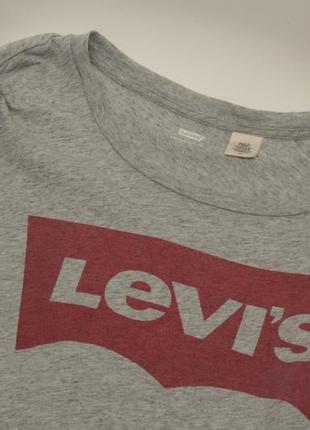 Levis red tab рр m футболка из меланжевого хлопка big logo
