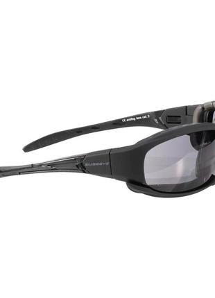 Окуляри тактичні з 3 змінними склами swiss eye safety goggles guardian black 15619102