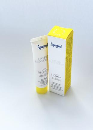 Солнцезащитный крем для лица supergoop! unseen sunscreen spf 30, 10 ml