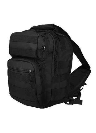 Рюкзак-сумка на одне плече mil-tec 9 л чорний 14059102
