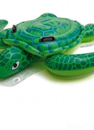Дитячий надувний плотик для плавання у вигляді черепахи довжина 150 см. ширина 127 см || kilometr+