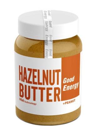 Фундуковая паста good energy hazelnut butter + peanut 400 g фундук и арахис