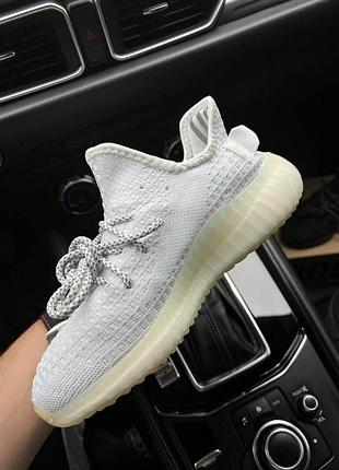 Кроссовки женские adidas yeezy boost 350 all white3 фото