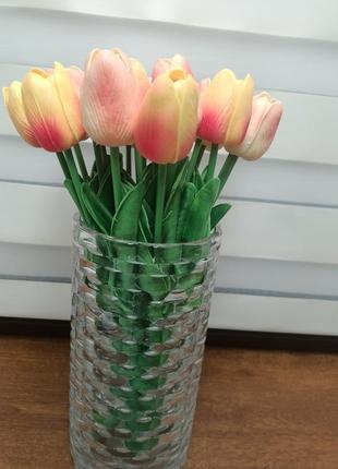 Штучні силіконові тюльпани