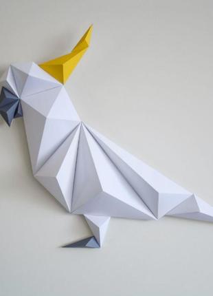 Paperkhan набор для творчества попугай мозаика оригами papercraft 3d фигура развивающий набор антистресс