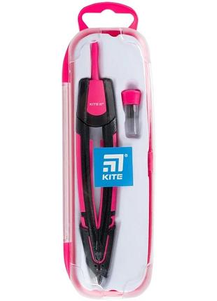 Циркуль+грифель kite k21-388-10, 160 мм, розовый
