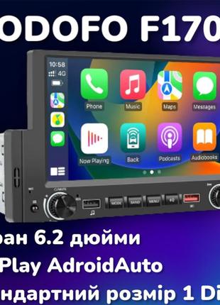 Автомагнитола 1 din mp5 podofo f170c a3249  window ce bluetooth сенсорный экран 6.2" вход под камеру