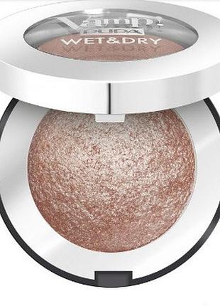 Запеченные тени для век pupa vamp! wet&dry eyeshadow 103 rose gold, 1 мл