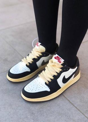 Кросівки жіночі nike air jordan 1 low cactus jack