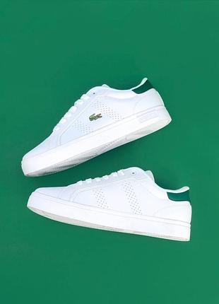 Женские кроссовки кожаные lacoste2 фото