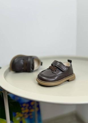 Туфли детские классические коричневые 1304