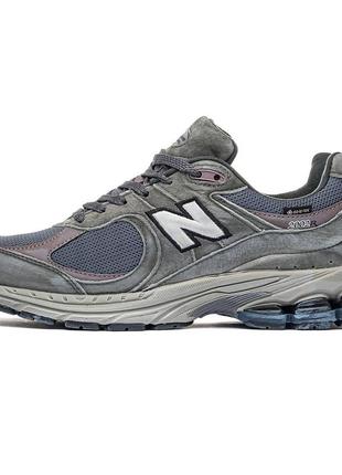 Кроссовки new balance 2002r gore-tex dark grey beige1 фото