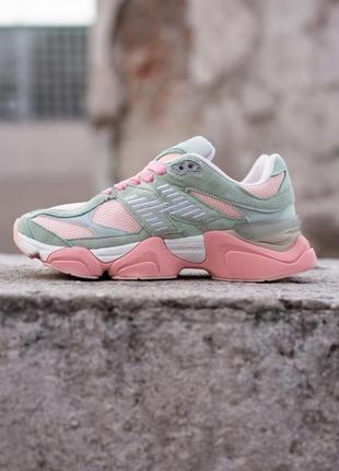 Супер крутий колір!!!! кросівки new balance 9060 light green pink3 фото