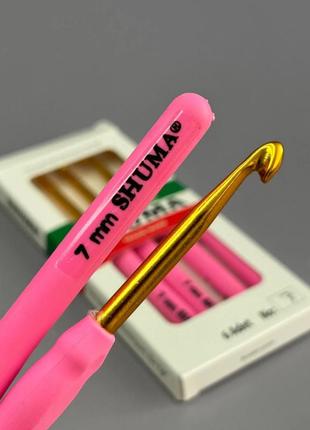 Крючок для вязания shuma #7 с мягкой ручкой