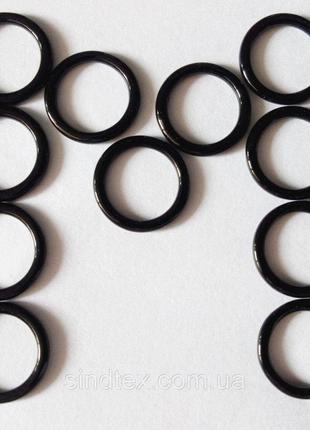 10 шт. - черный 1 см регулятор (металл) для бретелей бюстгальтера (кольцо)