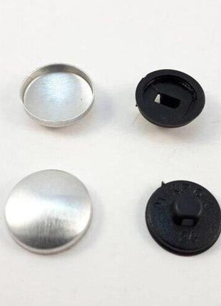 Кнопка для затягування на пластиковій нозі # 24 - 14,3 мм чорна