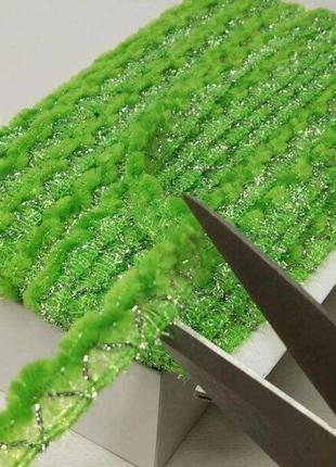 Декоративна тасьма 15 мм - зелений