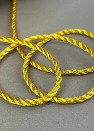 Декоративный шнур 3мм - золото парча