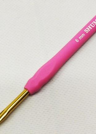Крючок для вязания shuma #6 с мягкой ручкой
