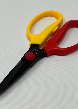 Ножиці кравецькі pin №5093 - червоно-жовті