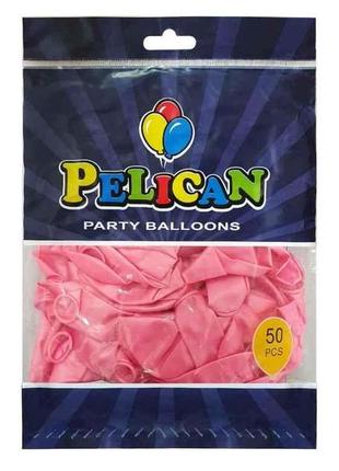 Кульки 10 (26 см) перламутр рожевий (50шт/уп) 1050-720 тм pelican