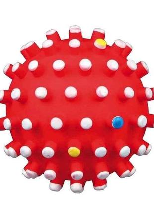 Іграшка мяч для собак голчастий з пискавкою d=10 см (вініл, кольори в асортименті) тм trixie