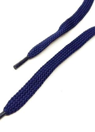 Блакитний шнур плоский плетений 1,5 м поліестер