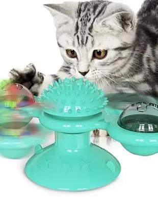 Игрушка для кота (спиннер) rotate windmill cat toy3 фото