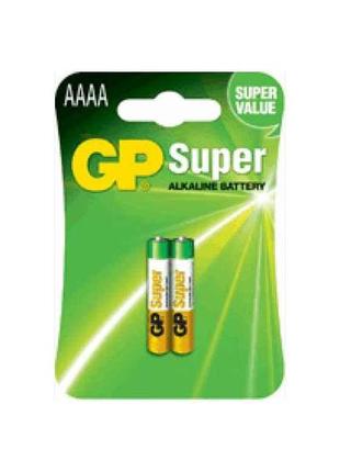 Батарейка лужна lr6/aa super alkaline 1.5v 25a-u2 2шт (блістер) тм gp