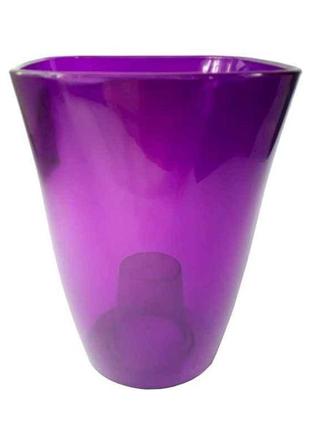 Горщик флора 11-фіолетовий прозорий 378-11 1,2л тм lamela