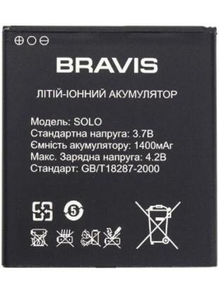 Аккумулятор bravis solo, 1400 mah    original prc