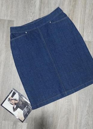 Фирменная джинсовая юбка, юбка миди, синяя джинсовая юбка миди, женская одежда