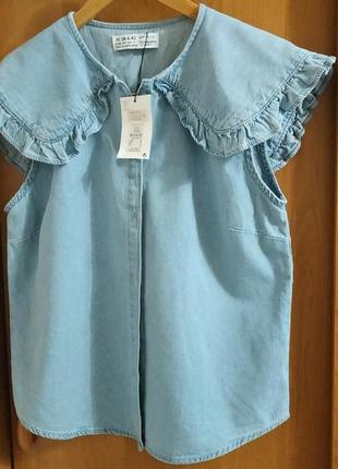 Primark джинсовая блуза рубашка