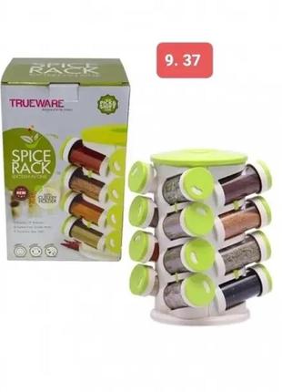 Стойка для хранения специй spice rack sixteen in one, набор для специй 16 в 12 фото