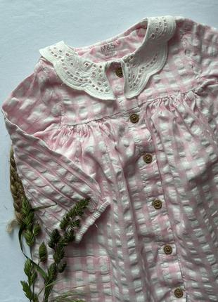 Девчавое платье родино розовое с жаткой от m&amp;s