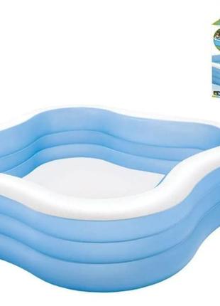 Бассейн надувной детский intex 229-229 см-56 см