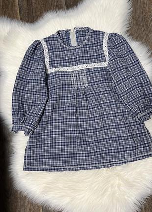 Легкое винтажное платье свободного кроя